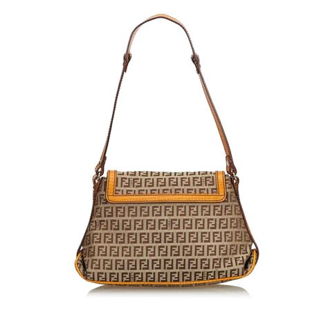 fendi vintage zucchino shoulder bag|authentic fendi zucca handbags.